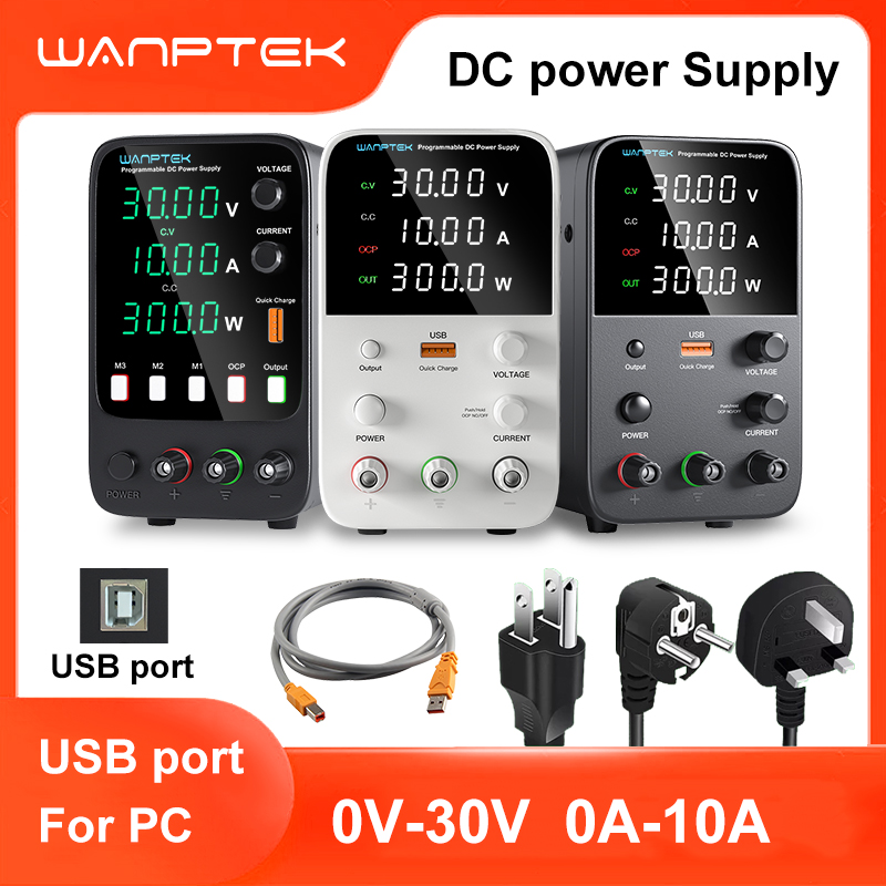 Programmable Dc Power Supply 30V 10A - Fonte de Alimentação de Laboratório Wanptek