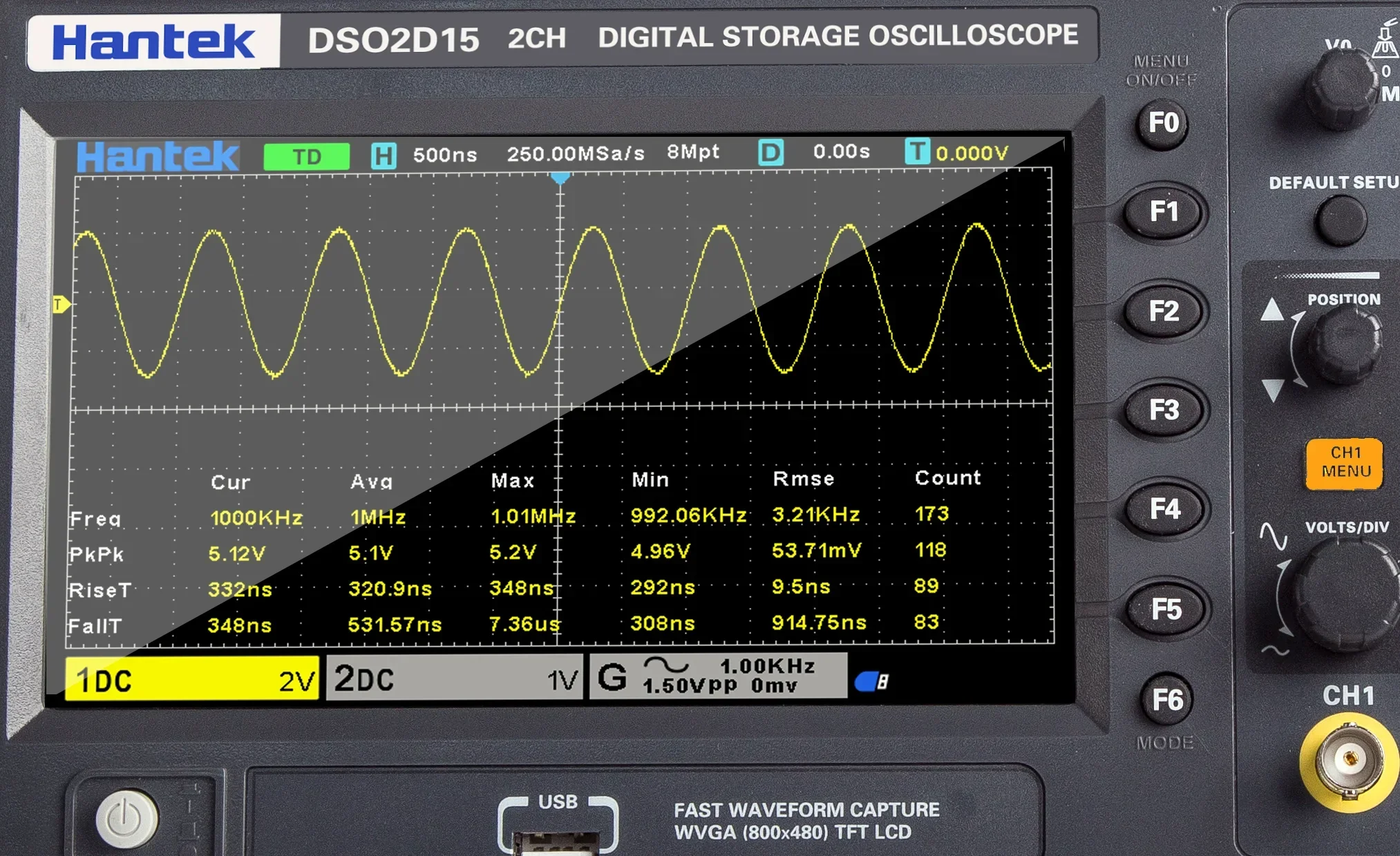 Osciloscópio Digital de Armaze - Digital Storage Oscilloscope 100Mhz avaliação e preço